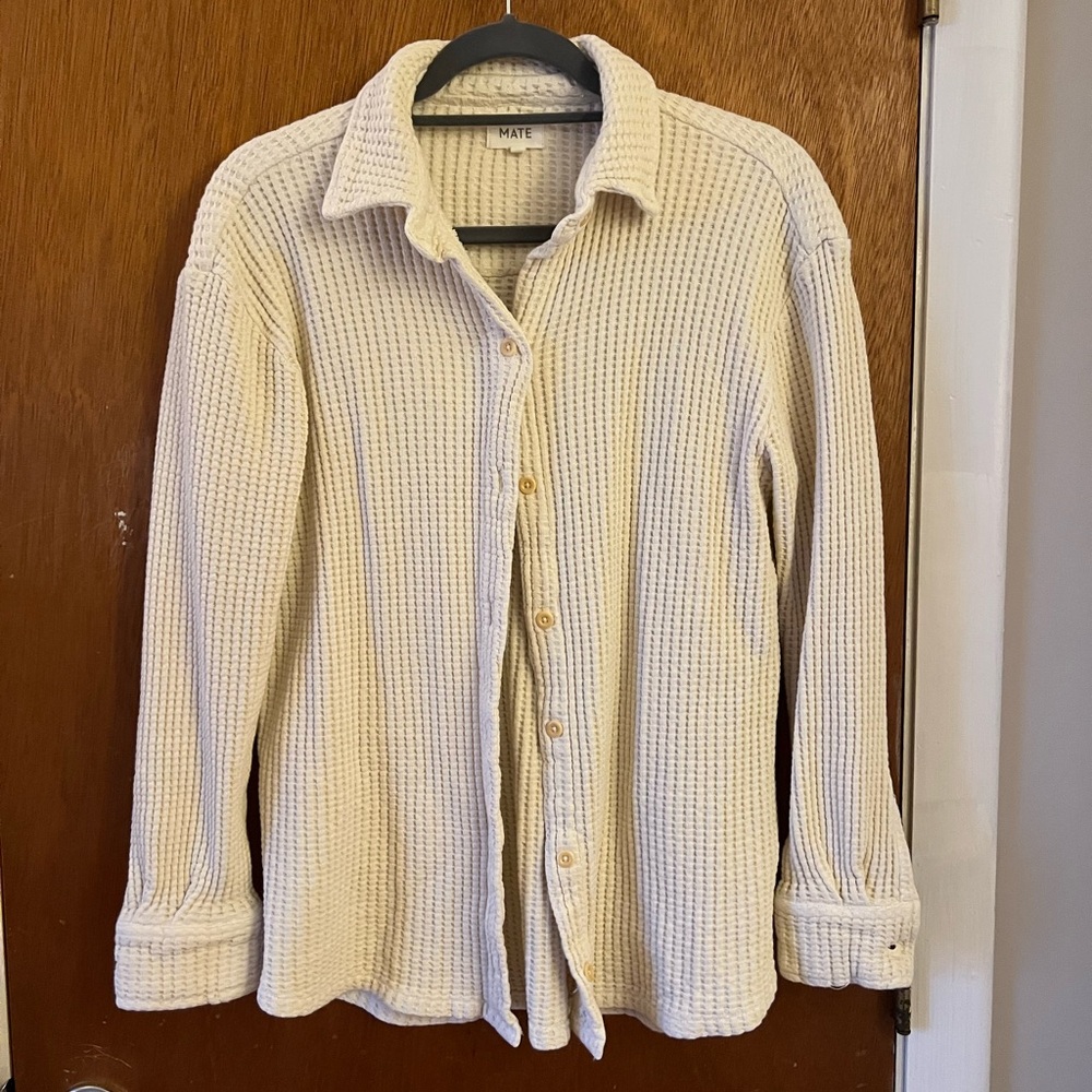 MATE the Label Organic Waffle Long Sleeve Shirt
